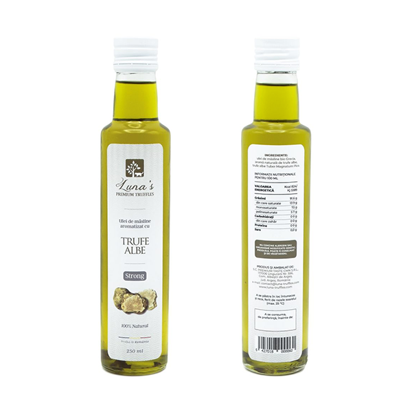 Bio-Olivenöl mit weißen Trüffeln – Stark, 250 ml