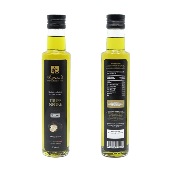 Bio-Olivenöl mit schwarzen Trüffeln – Stark, 250 ml