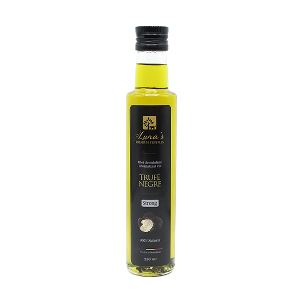 Bio-Olivenöl mit schwarzen Trüffeln – Stark, 250 ml