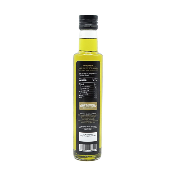 Bio-Olivenöl mit schwarzen Trüffeln – Stark, 250 ml